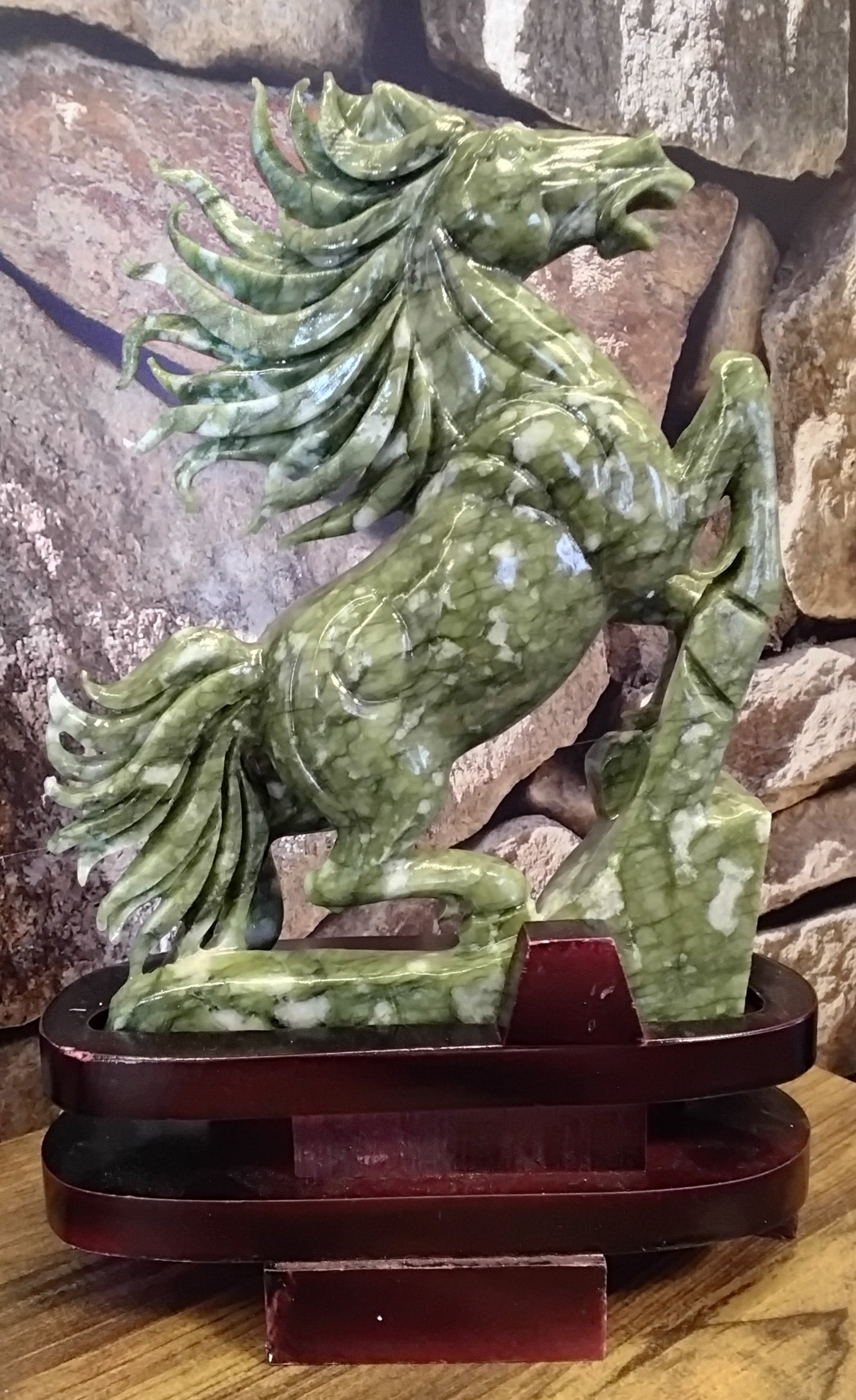 Jade Horse with stand