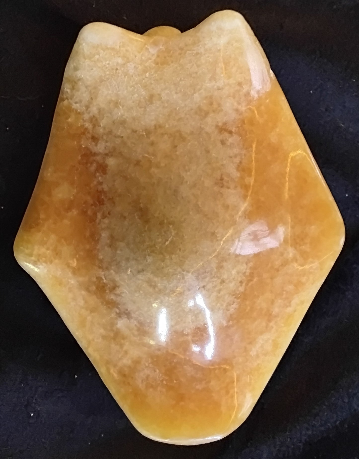 Honey Calcite Pirate Skull