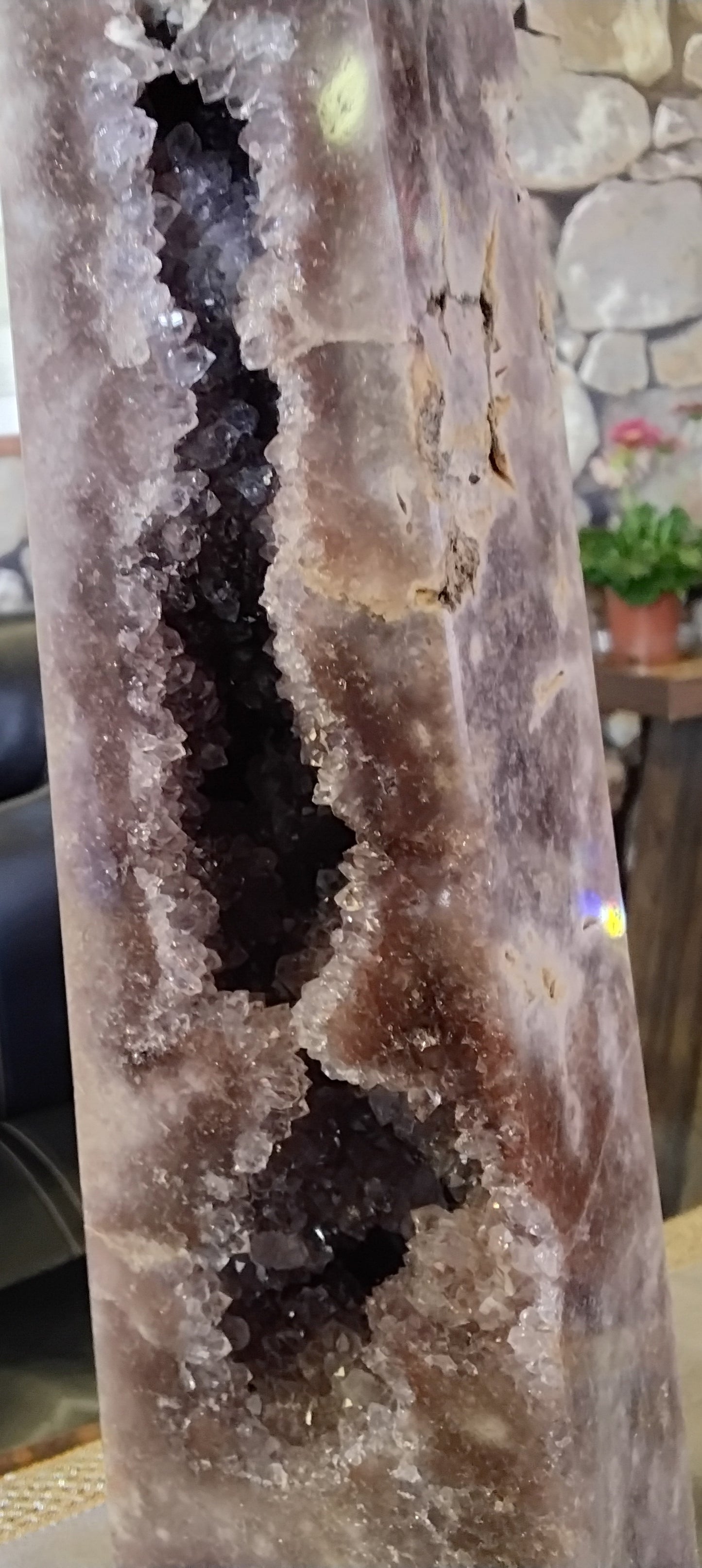 Pink Amethyst Druzy Tower