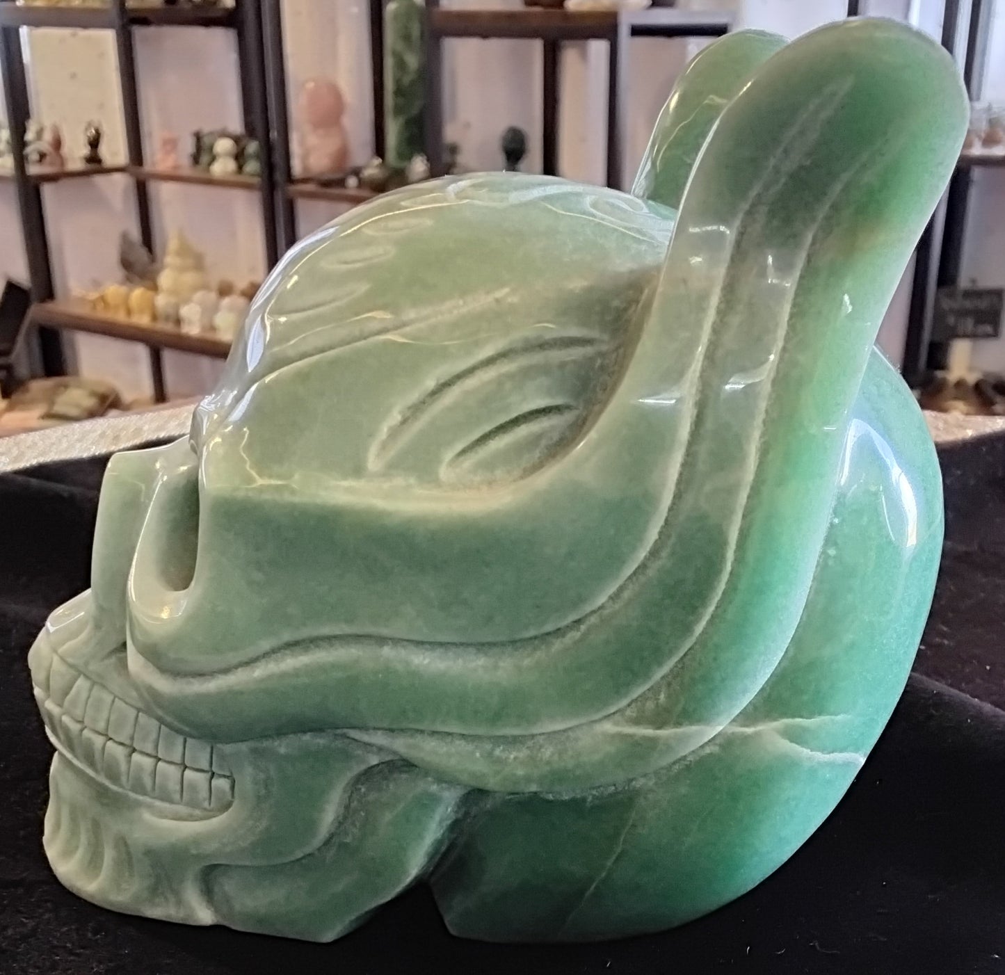 Green Aventurine Skull