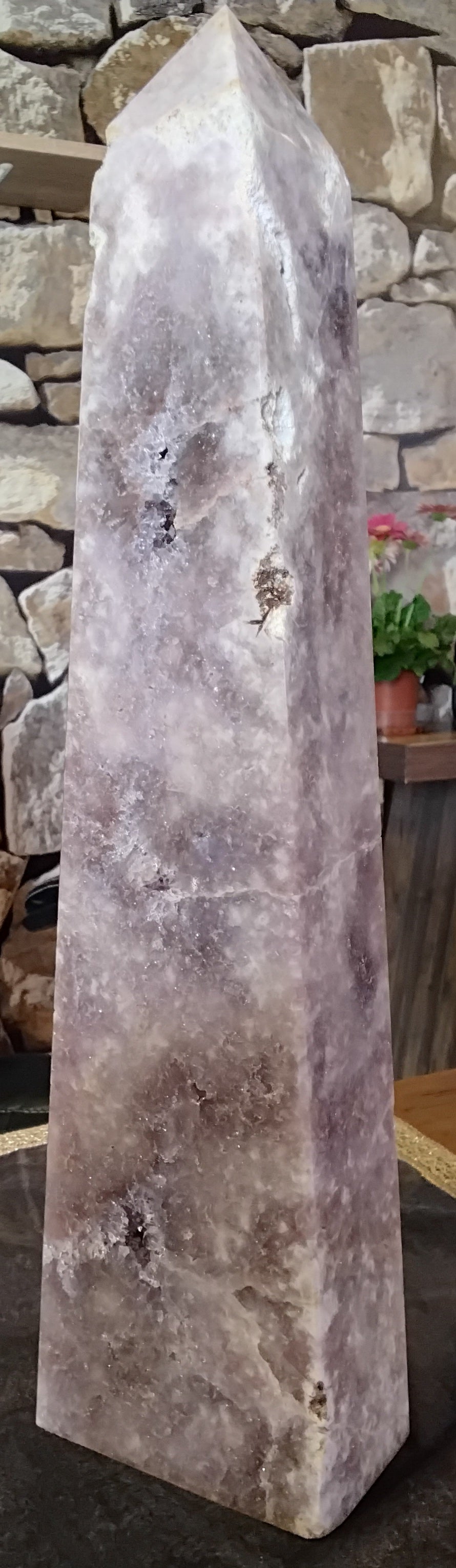 Pink Amethyst Druzy Tower