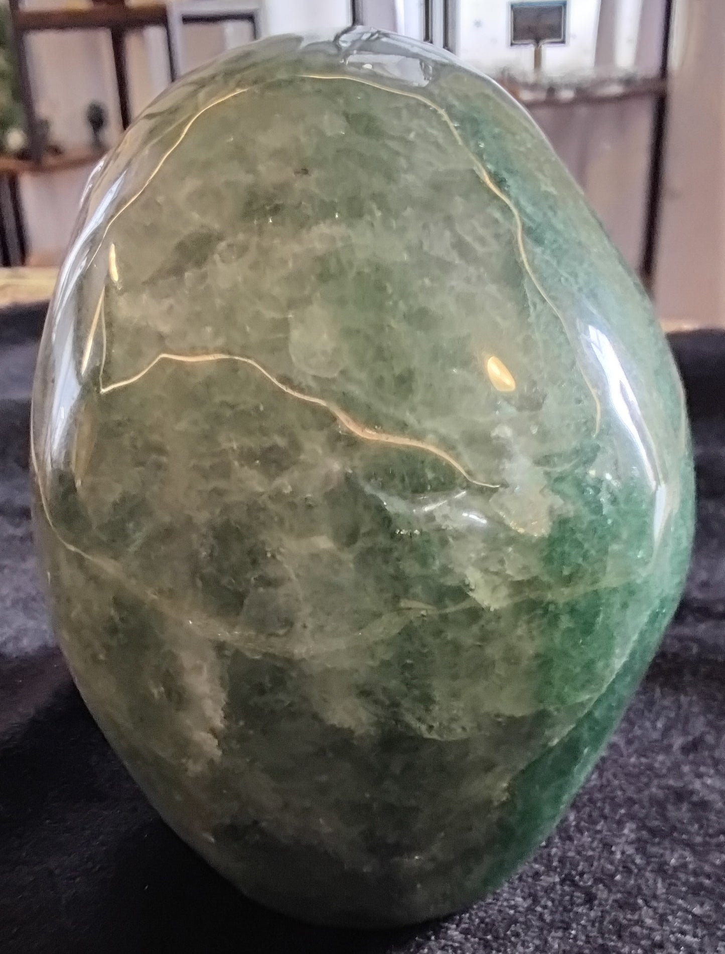 Green Fluorite Skull