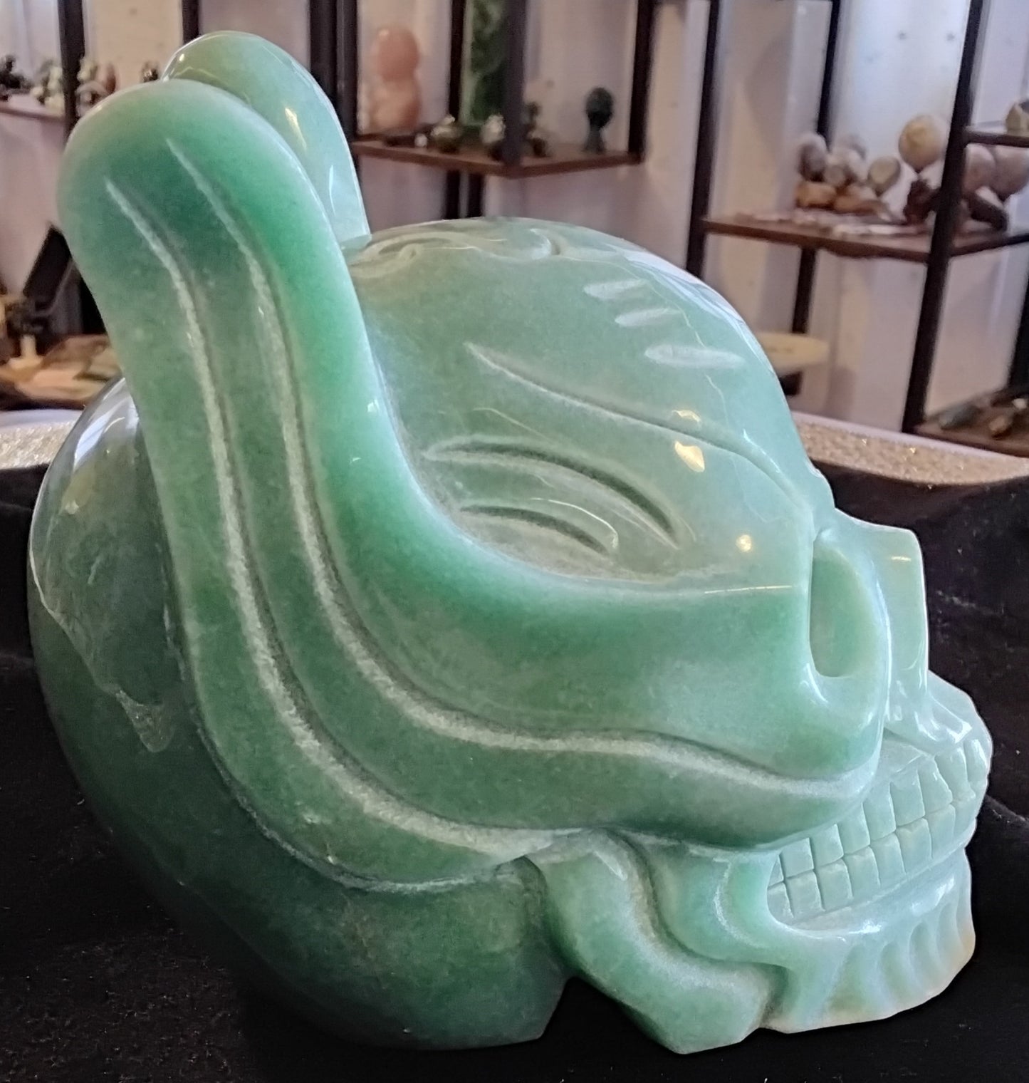 Green Aventurine Skull