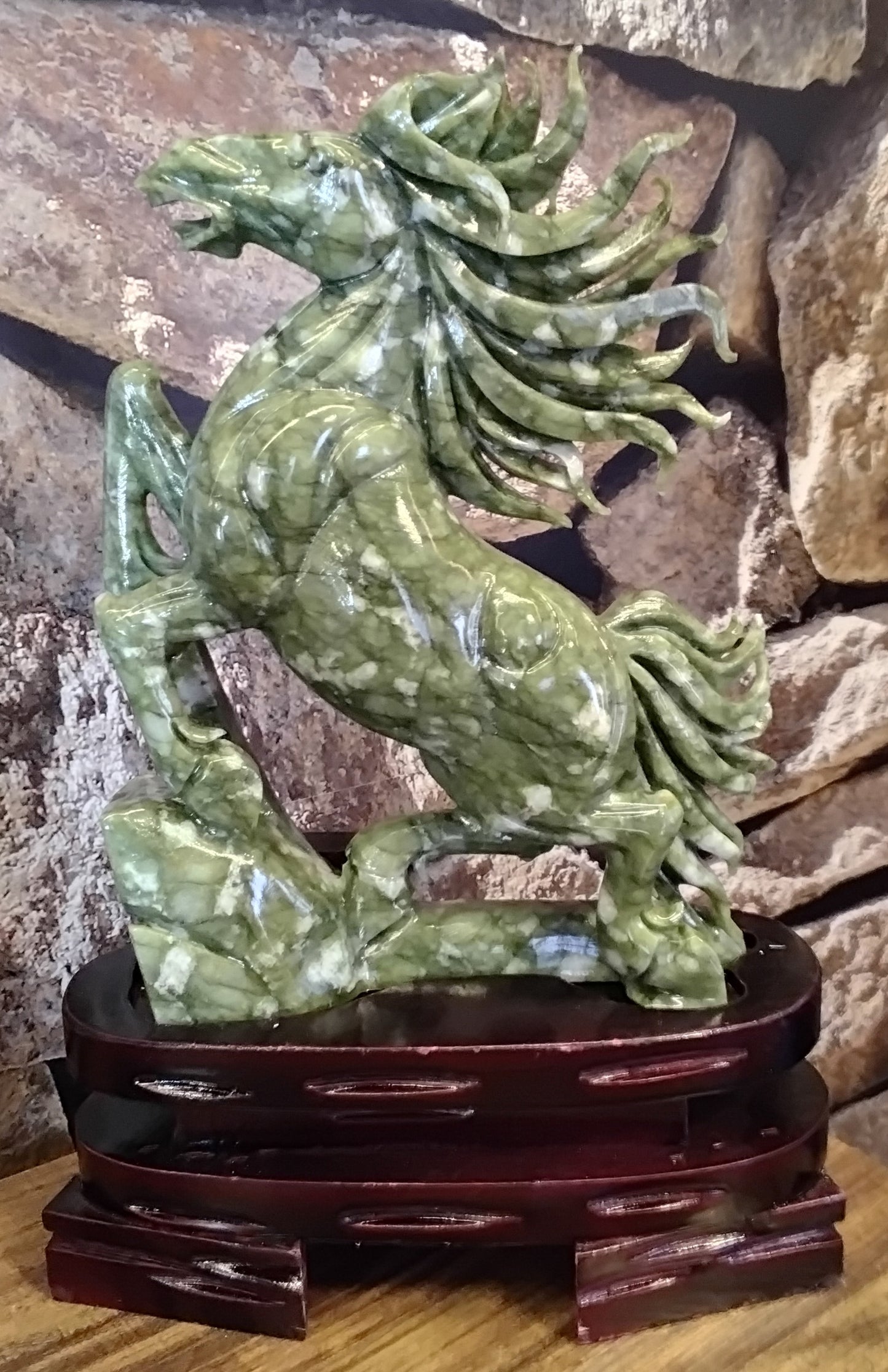 Jade Horse with stand