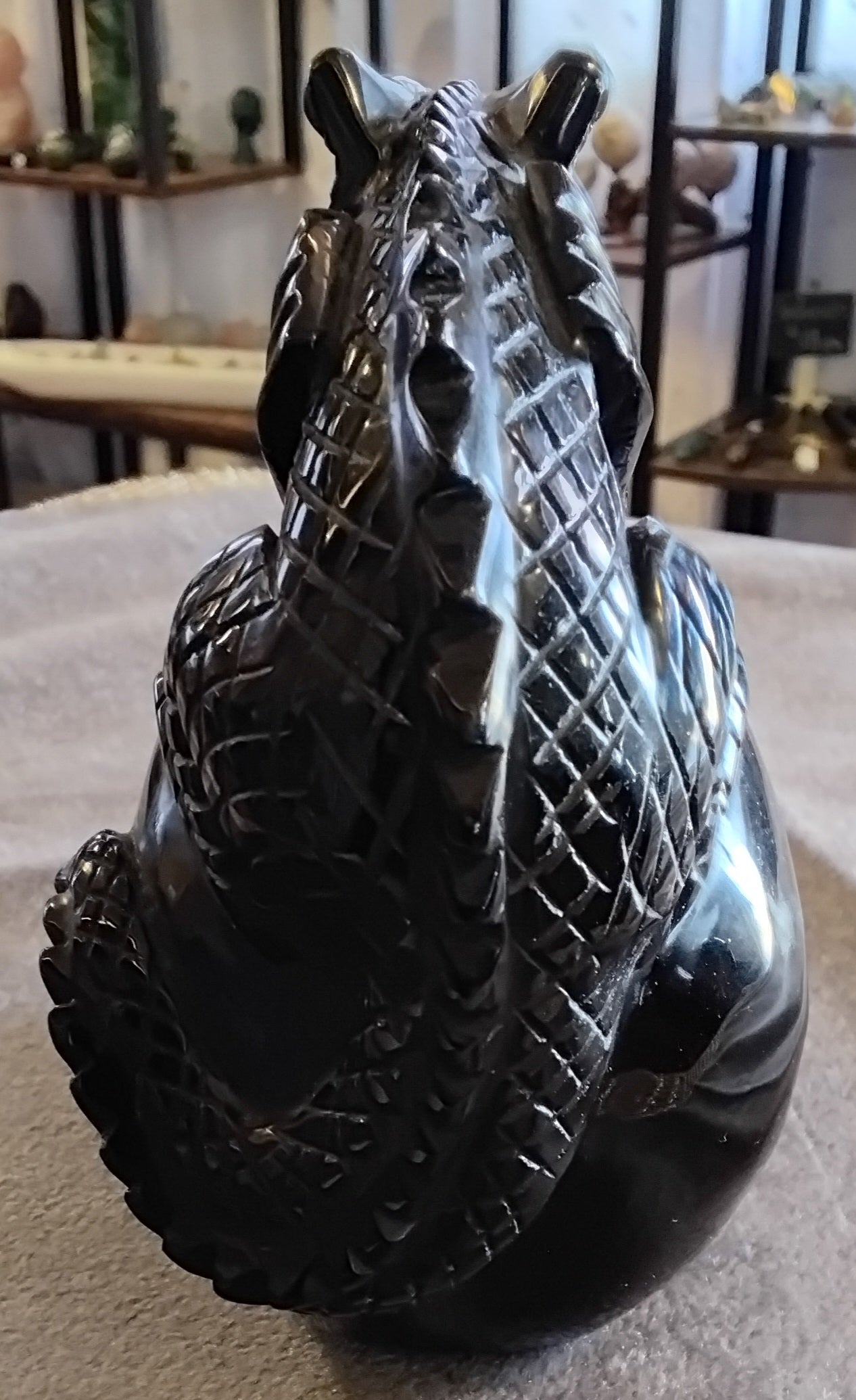 Obsidian Dragon Skull