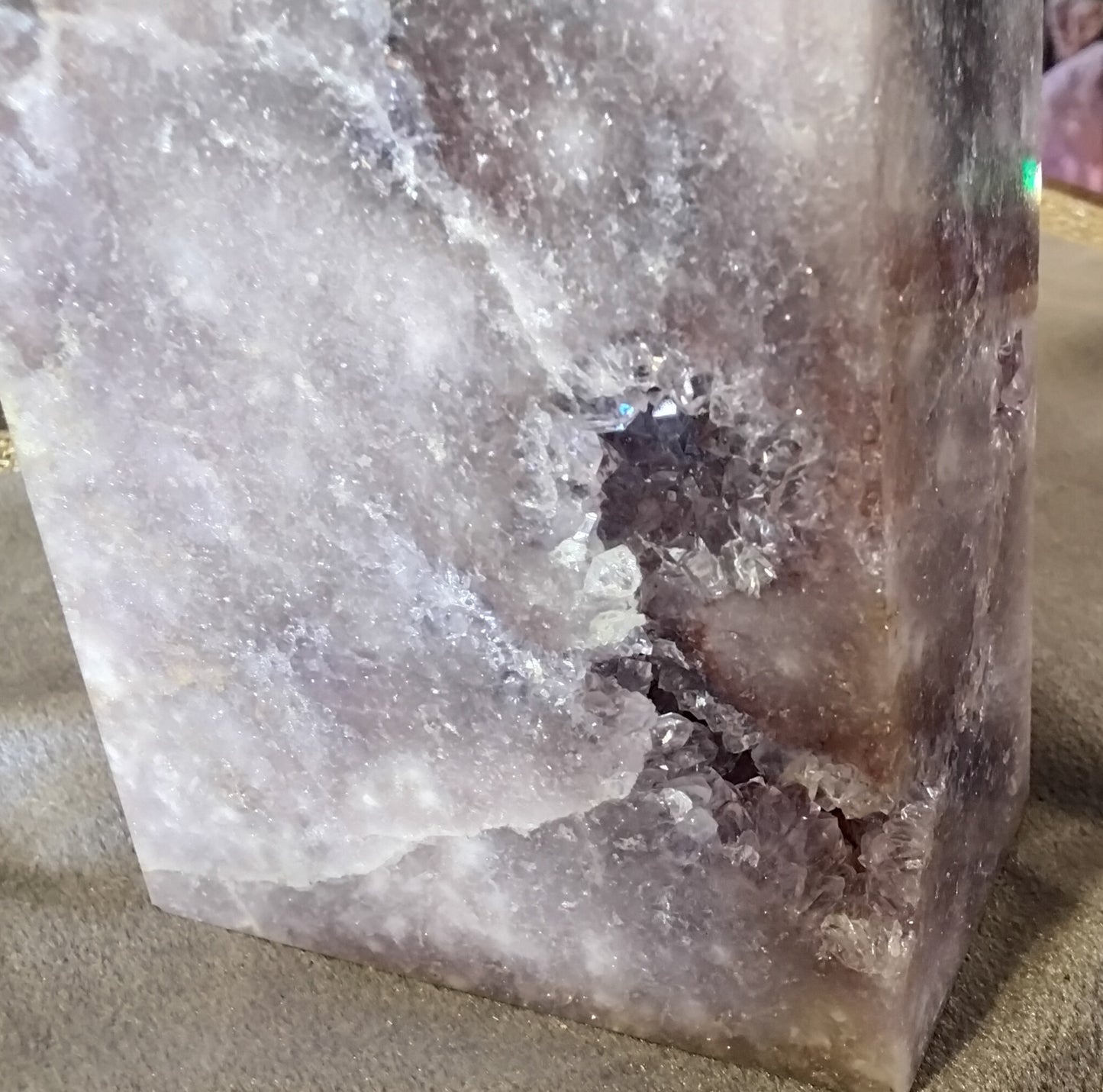 Pink Amethyst Druzy Tower