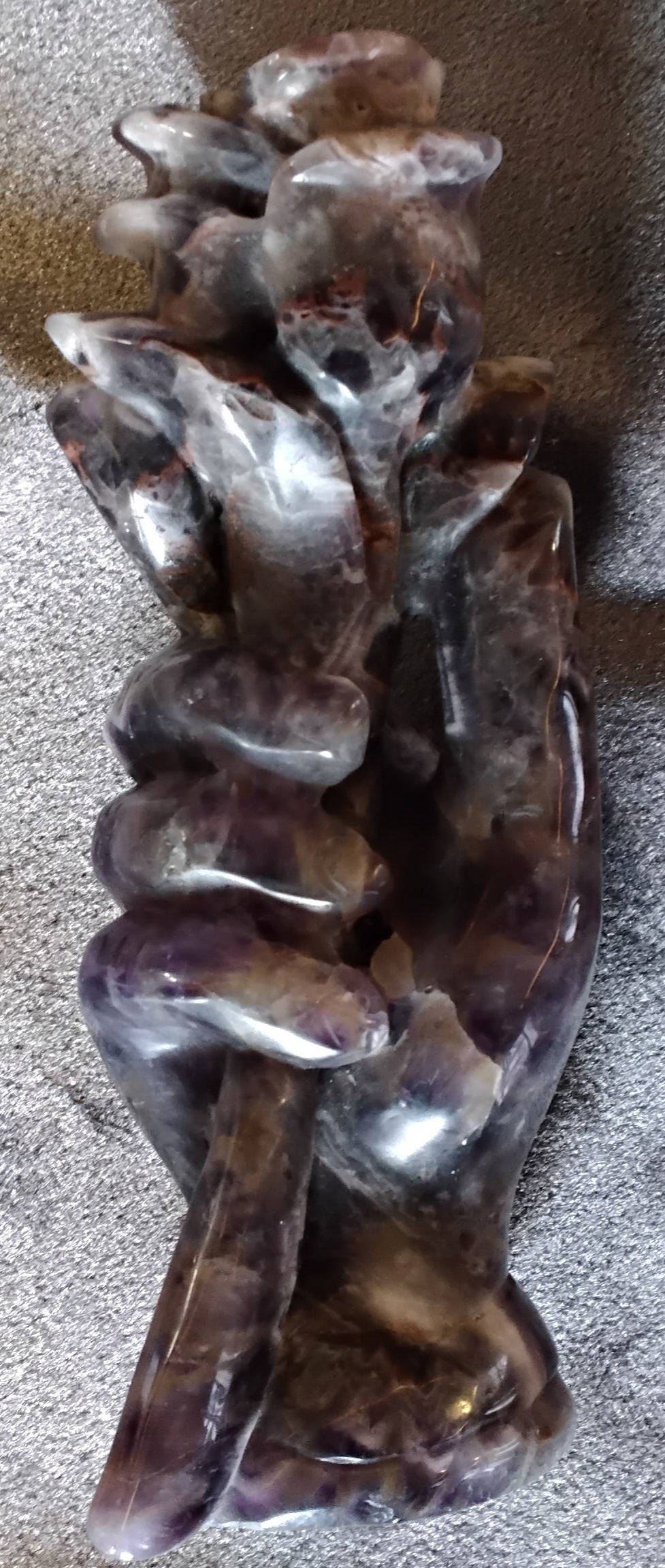 Dream Amethyst Hand with Rose